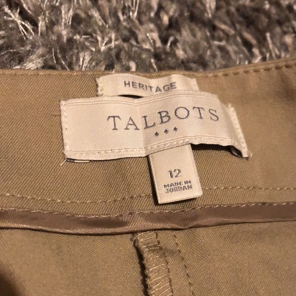 Talbots Heritage women’s flat front Khaki pants size12 - Picture 4 of 5